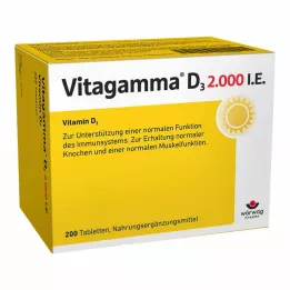 VITAGAMMA D3 2 000 I.U. vitamin D3 NEM tablety, 200 ks