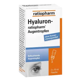 HYALURON-RATIOPHARM Oční kapky, 2X10 ml