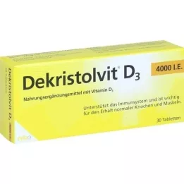 DEKRISTOLVIT D3 4 000 I.U. tablety, 30 ks