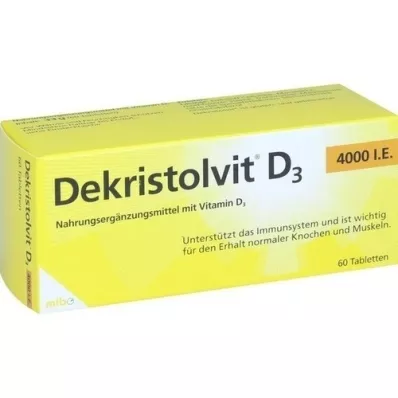 DEKRISTOLVIT D3 4 000 I.U. tablety, 60 ks