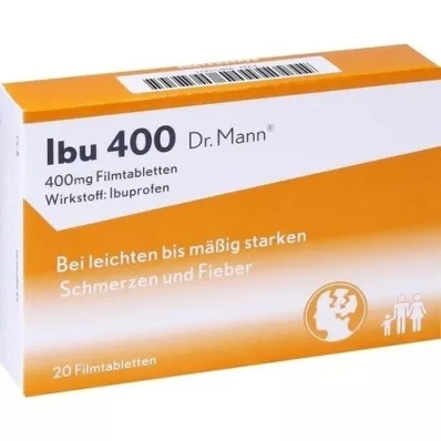 IBU 400 potahovaných tablet Dr.Mann, 20 ks
