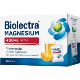 BIOLECTRA Hořčík 400 mg ultra Trinkgran.Orange, 20 ks