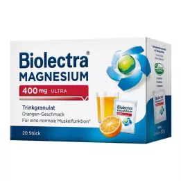 BIOLECTRA Hořčík 400 mg ultra Trinkgran.Orange, 20 ks