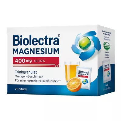 BIOLECTRA Hořčík 400 mg ultra Trinkgran.Orange, 20 ks
