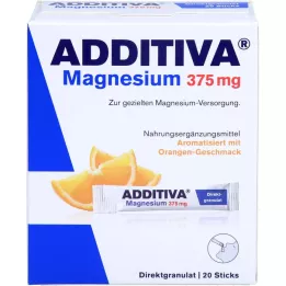 ADDITIVA Hořčík 375 mg tyčinky Orange, 20 ks