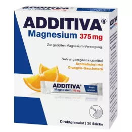 ADDITIVA Hořčík 375 mg tyčinky Orange, 20 ks