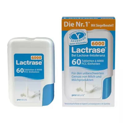 Lactrase 6 000 FCC tablet v zacvakávacím dávkovači, 60 ks