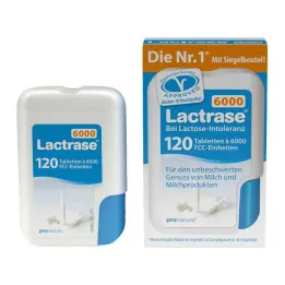 Lactrase 6 000 tablet FCC v zacvakávacím dávkovači, 120 kusů
