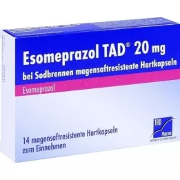 ESOMEPRAZOL TAD 20 mg na pálení žáhy msr.hard caps., 14 ks