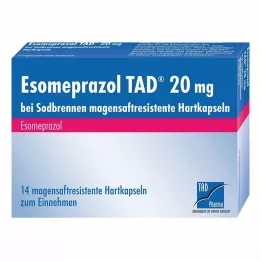 ESOMEPRAZOL TAD 20 mg na pálení žáhy msr.hard caps., 14 ks