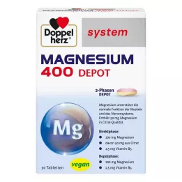 DOPPELHERZ Tablety systému Magnesium 400 Depot, 30 ks