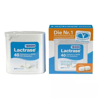 Lactrase 18 000 FCC tablet v dávkovači, 40 ks