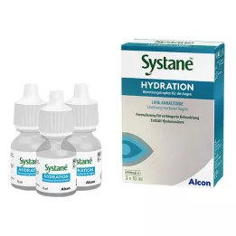 SYSTANE HYDRATION Zvlhčující kapky do očí, 3X10 ml