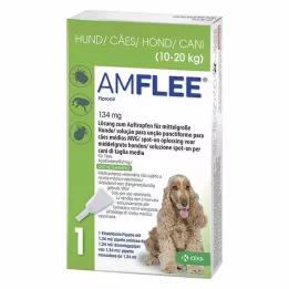 AMFLEE 134 mg spot-on roztok pro střední psy 10-20 kg, 3 ks