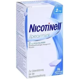 NICOTINELL Žvýkačky Spearmint 2 mg, 96 ks