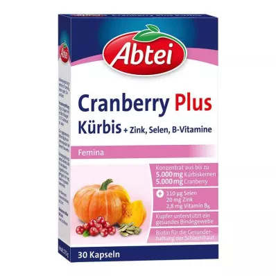 Abbey Pumpkin Plus Cranberry Capsules, 30 ks