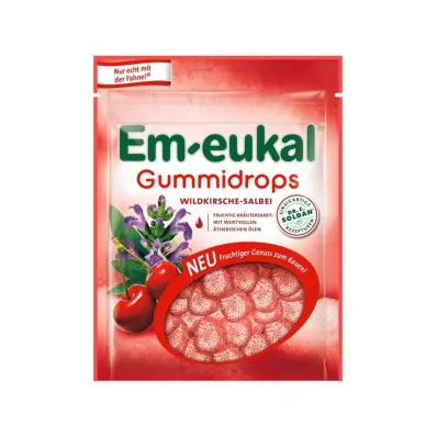 EM-EUKAL Cukrové kapky se šalvějí a divokou třešní, 90 g