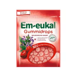Em-eukal gum drops šalvěj z divoké třešně s obsahem cukru, 90 g