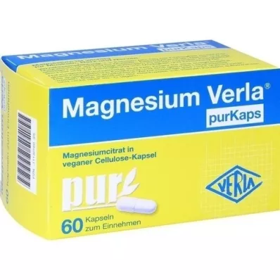 MAGNESIUM VERLA purKaps veganské kapsle pro orální užití, 60 ks