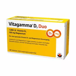 VITAGAMMA D3 Duo 1.000 I.E Vit.D3 150mg Magnes.NEM, 50 ks