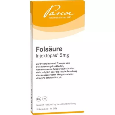 FOLSÄURE INJEKTOPAS 5 mg injekční roztok, 10 ks