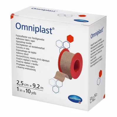 Omniplast fixační sádra textilní váha 2,5 cmx9,2 m, 1 kus