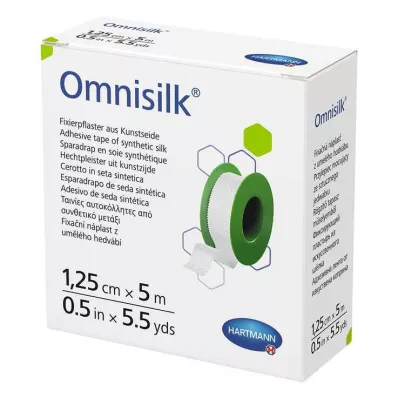 Omnisilk fixační náplast umělé hedvábí 1,25 cmx5 m, 1 kus