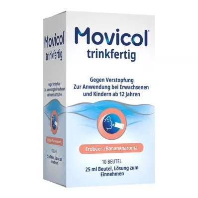 MOVICOL 25 ml sáček připravený k pití Perorální roztok, 10 ks