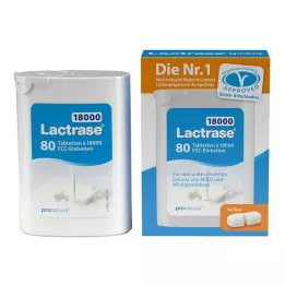 LACTRASE 18 000 FCC Tablety v dávkovači ve dvojitém balení, 2x40 ks