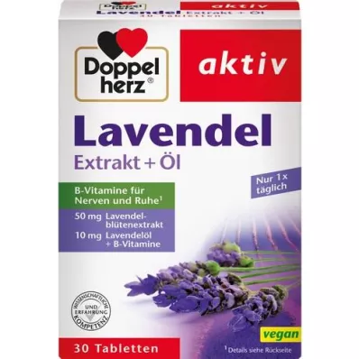 DOPPELHERZ Levandulový extrakt+olejové tablety, 30 ks
