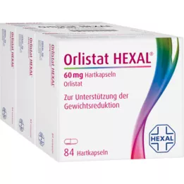 ORLISTAT HEXAL 60 mg tvrdé tobolky, 3x84 ks