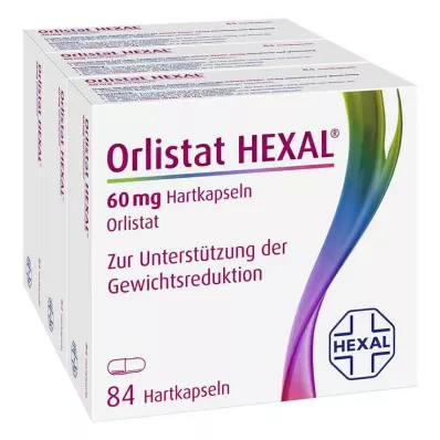 Orlistat HEXAL 60 mg tvrdé tobolky, 3x84 ks