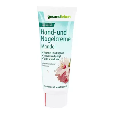 Krém na ruce a nehty pro zdravý život Mandle (75 ml)