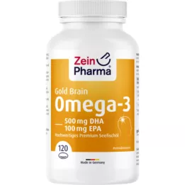OMEGA-3 Gold Brain DHA 500mg/EPA 100mg Softgelkap, 120 ks