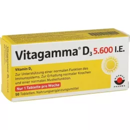 VITAGAMMA D3 5 600 I.U. vitamin D3 NEM Tablety, 50 ks