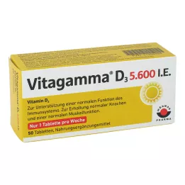 VITAGAMMA D3 5 600 I.U. vitamin D3 NEM Tablety, 50 ks