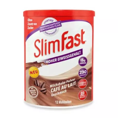 SLIM FAST Cafe au Lait v prášku, 438 g