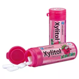 MIRADENT Xylitolová žvýkačka jahoda, 30 g