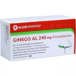 GINKGO AL 240 mg potahované tablety, 60 ks