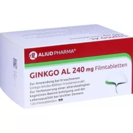 GINKGO AL 240 mg potahované tablety, 120 kusů