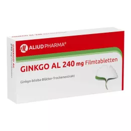 GINKGO AL 240 mg potahované tablety, 120 kusů