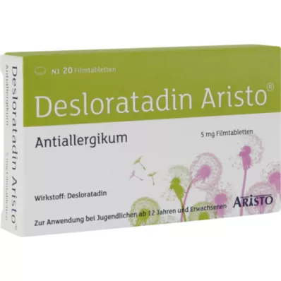 DESLORATADIN Aristo 5 mg potahované tablety, 20 ks