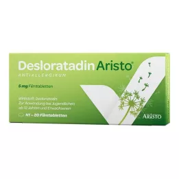 DESLORATADIN Aristo 5 mg potahované tablety, 20 ks