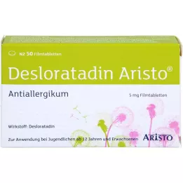 DESLORATADIN Aristo 5 mg potahované tablety, 50 ks