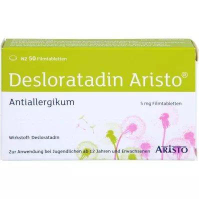 DESLORATADIN Aristo 5 mg potahované tablety, 50 ks