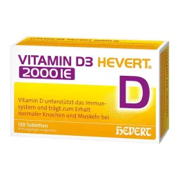 VITAMIN D3 HEVERT 2 000 I.U. tablet, 120 ks