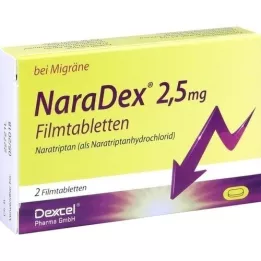 NARADEX 2,5 mg potahované tablety, 2 ks