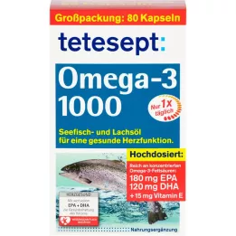 TETESEPT Omega-3 1000 kapslí, 80 kapslí