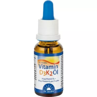 VITAMIN D3K2 olej Dr.Jacobs drops, 20 ml