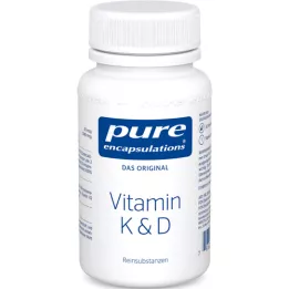 PURE ENCAPSULATIONS Vitamin K &amp; D kapsle, 60 ks